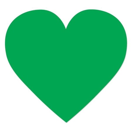 Ergomat DuraStripe Supreme 4.5in X 4.5in HEART Green, 30PK DSV-HEART-G-KIT